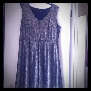 Silver glitter dress